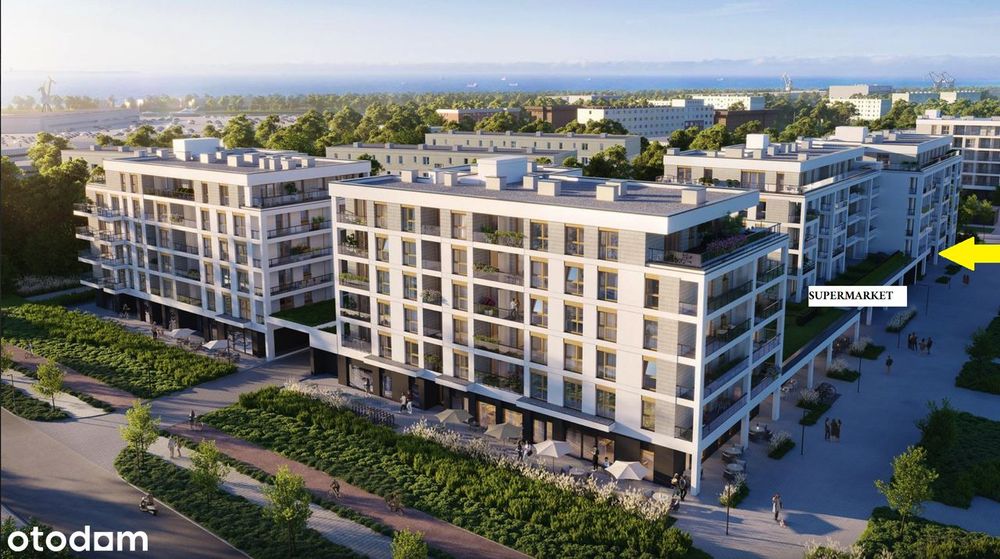 Lokal usługowy 59 m² | PORTO Letnica | Parter | Obok supermarketu