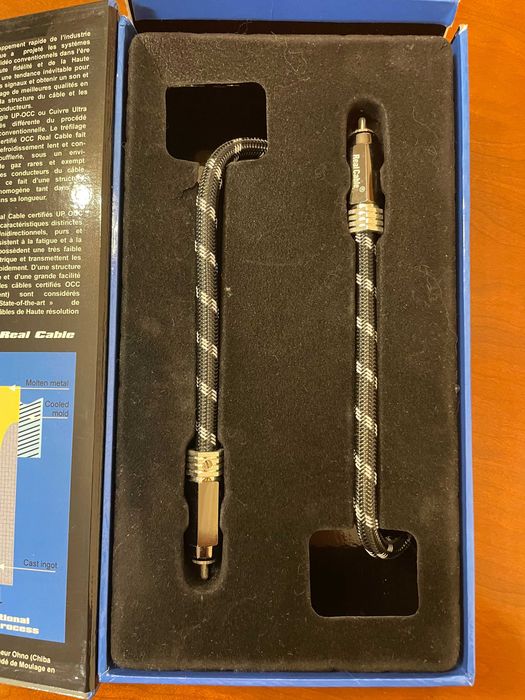 Cabo digital coaxial Real Cable AN 7510 Cobre OCC e Rhodium