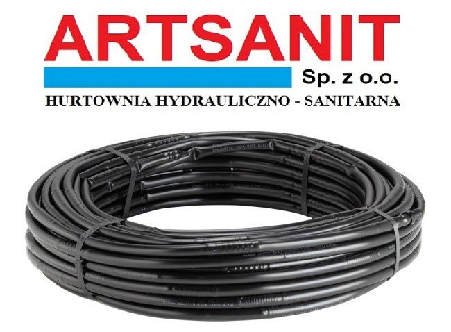 Linia kroplująca fi 16 rozstaw emitera 50cm 2 l/h ARTSANIT 400m
