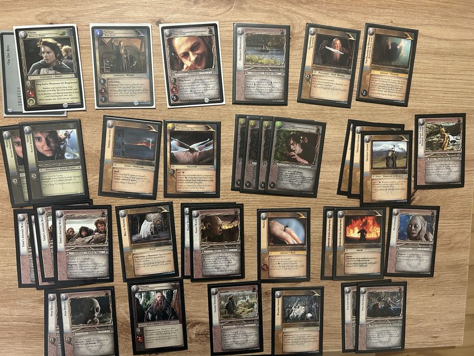 Lotr tcg karty władca pierścieni