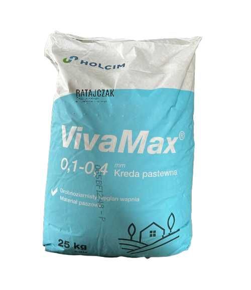 KREDA PASTEWNA VivaMax 0,1-0,4mm drobnoziarnista węglan wapnia Holcim 25kg