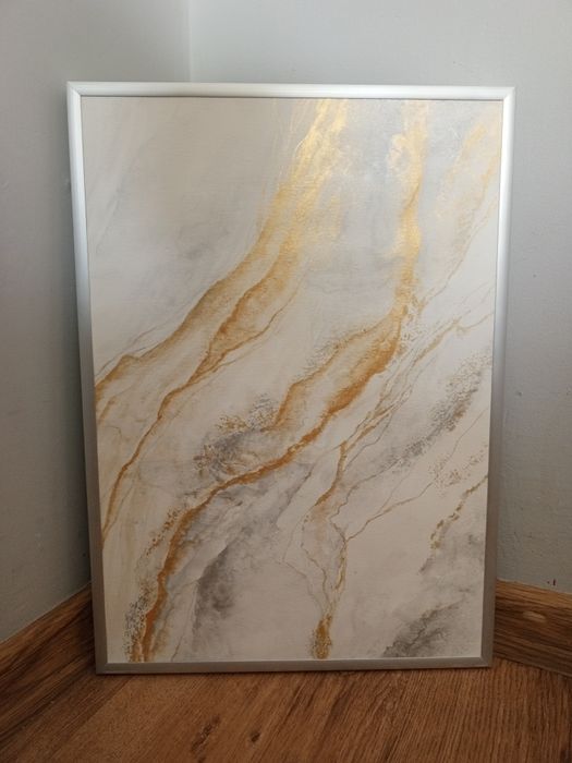 Akwarela srebrno-zlota