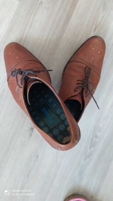Туфлі чоловічі,EXCEED фірма, розмір 42, шкіряні , коричневий колір.