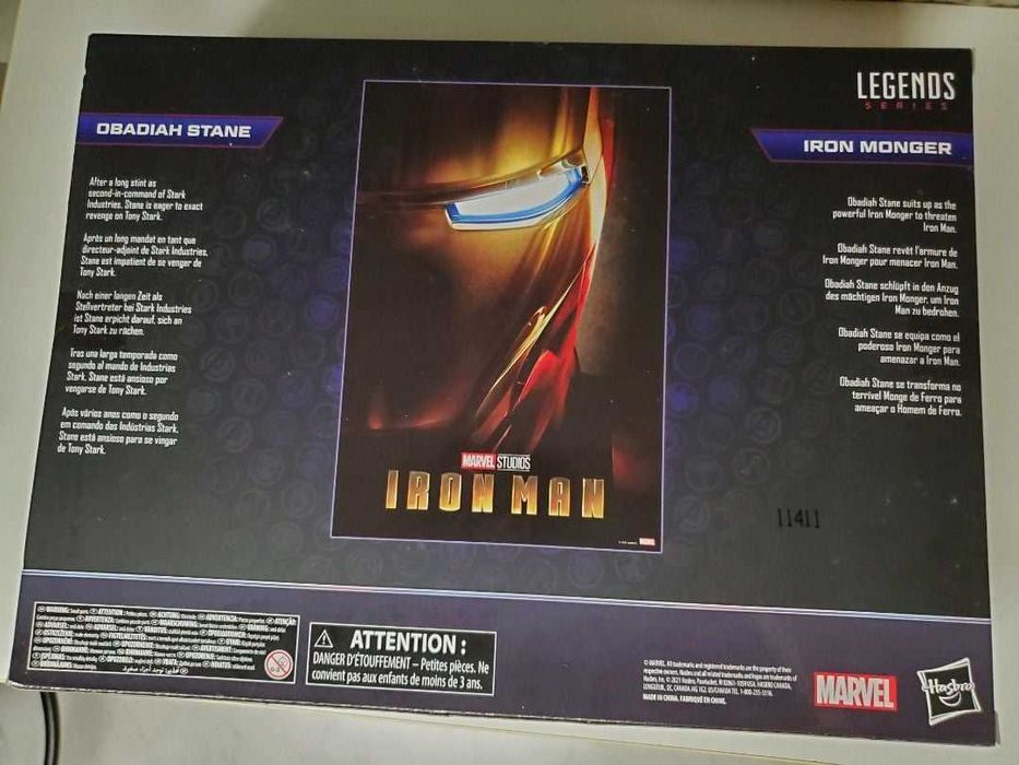 Figuras Marvel Legends Iron Man Obadiah Stane and Iron Monger