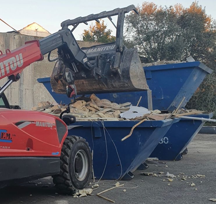 ÉVORA, BEJA e GRÂNDOLA CONTENTORES p/lixo resíduos e entulho de obras