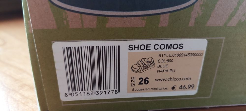 Ténis Chicco com luzes - tamanho 26