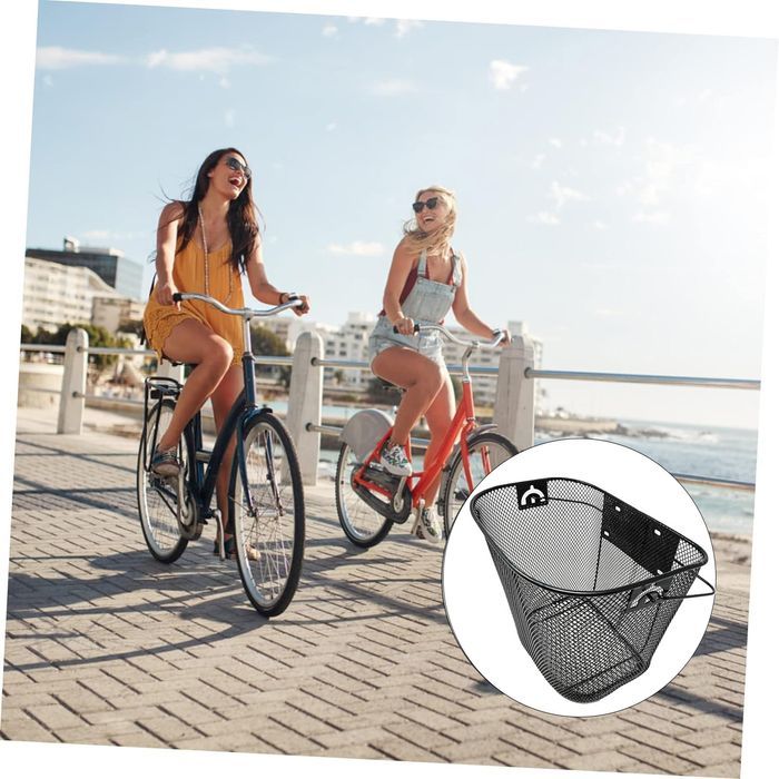Kosz Metalowy na Rower Koszyk Rowerowy Przedni na Kierownicę CLICK