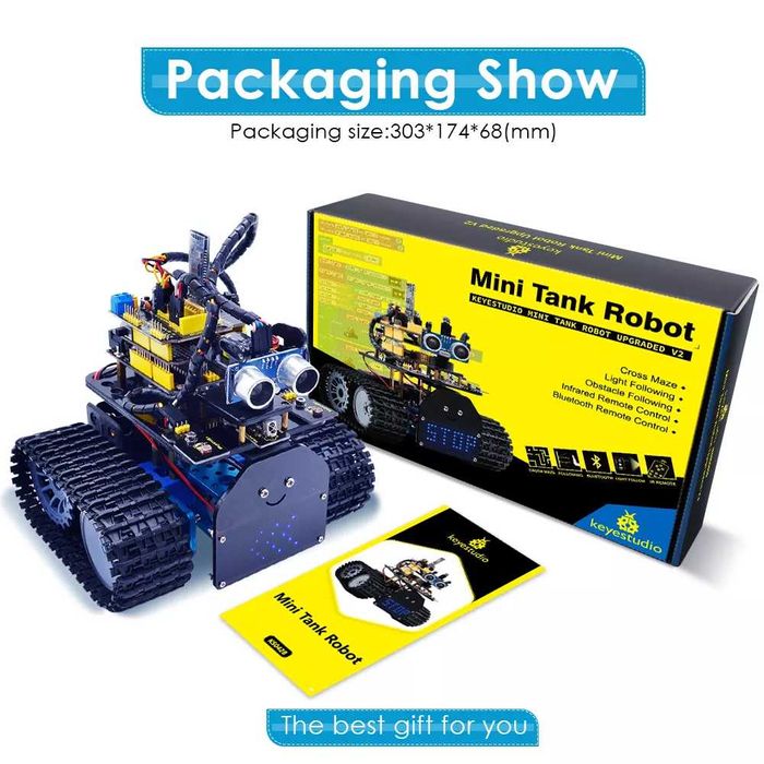 Набор Arduino Keyestudio Mini Tank Robot V2