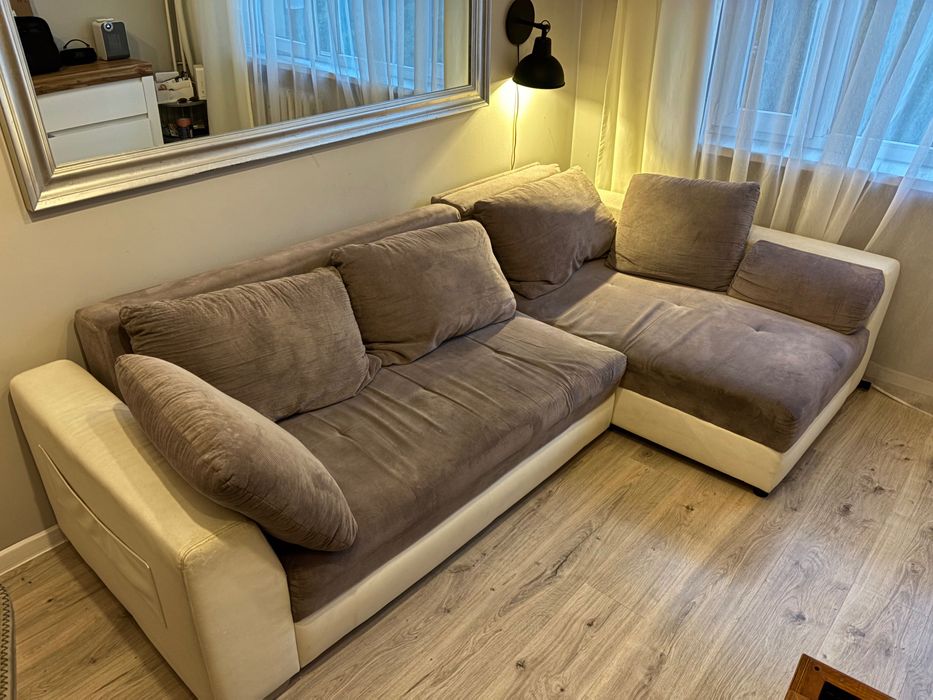 Sofa narożnik wypoczynek z funkcją spania 250x150