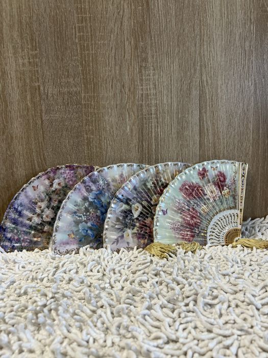 Porcelanowe talerze wachlarze
