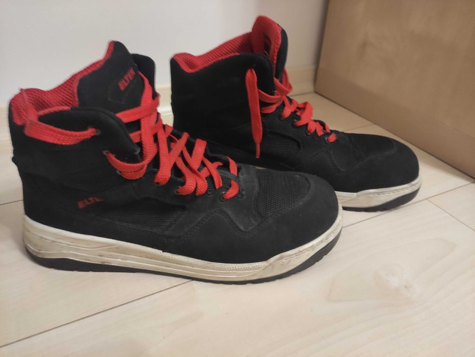 Męskie bezpieczne buty robocze Elten Lakers Black Mid r.43 S1P SRC