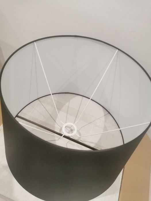 Abażur czarny stożkowy duży