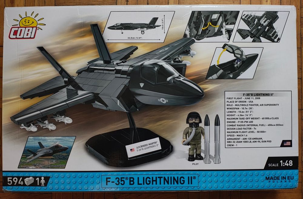 COBI 5829 Samolot F-35B Lightning II USA Myśliwiec