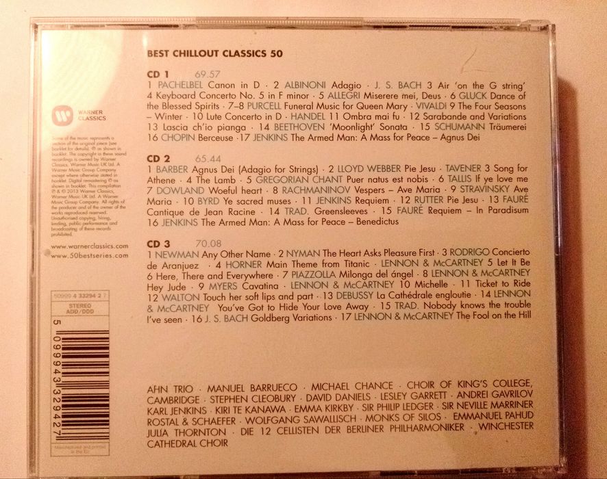59 Best Chillout Classics - 3 Cd's434601358651576321