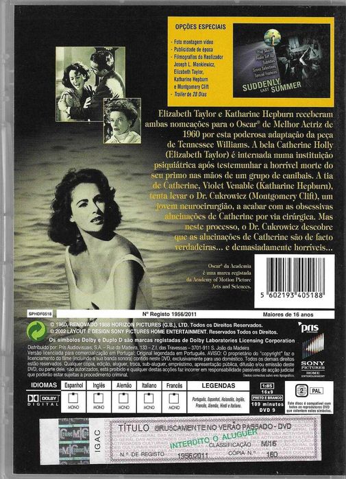 Bruscamente no Verão Passado (1959)