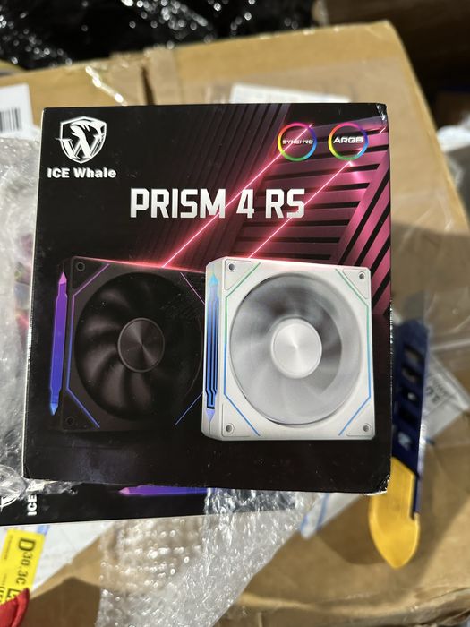 Wentylatory ARGB 120mm PWM ICE Whale PRISM 4 RS 2 szt