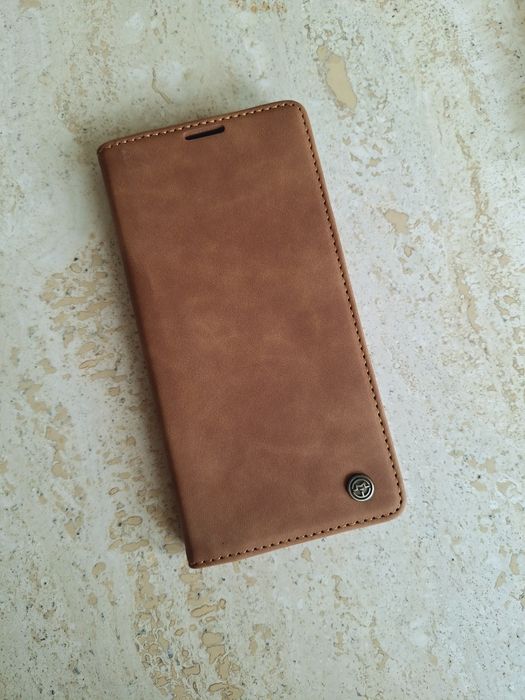 CaseMe Ekskluzywne Etui Portfel Redmi Note 8 Pro - brąz