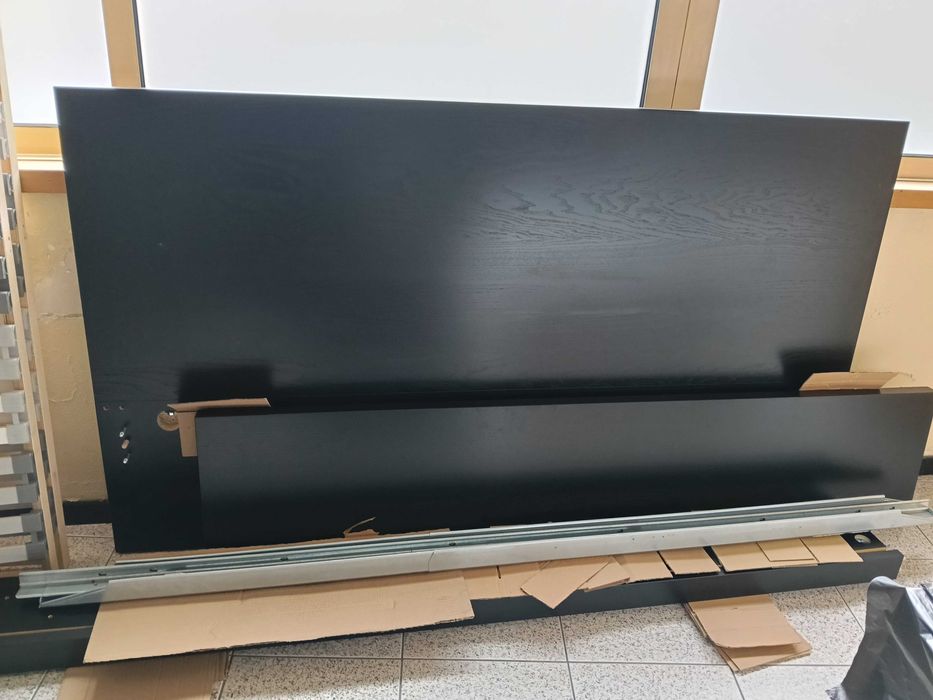 Cama de casal malm preta