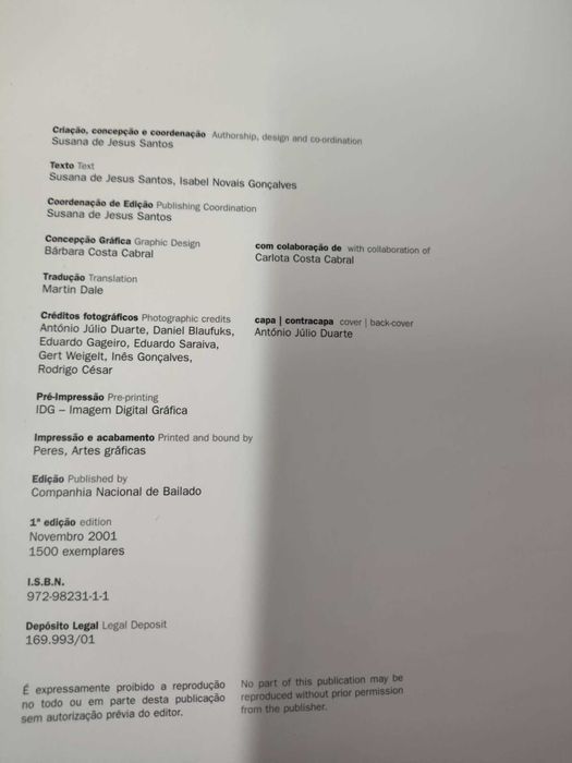 Livro Companhia Nacional de Bailado 25 anos