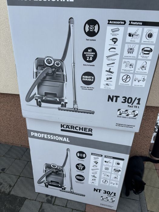 Karcher nt30/1 tact te l ( max) пылесос вибро розетка строительный