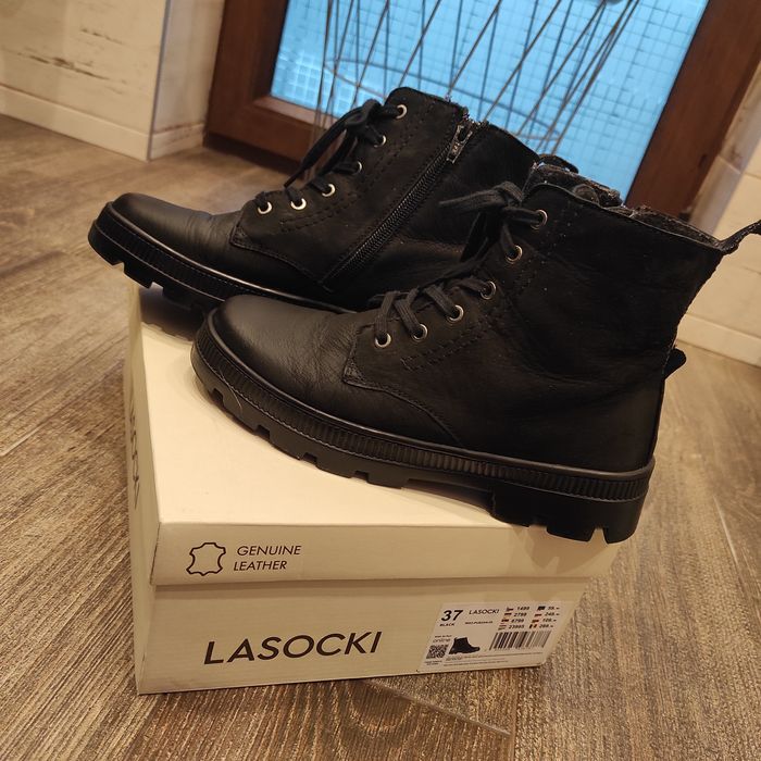 Trzewiki botki wiązane Lasocki