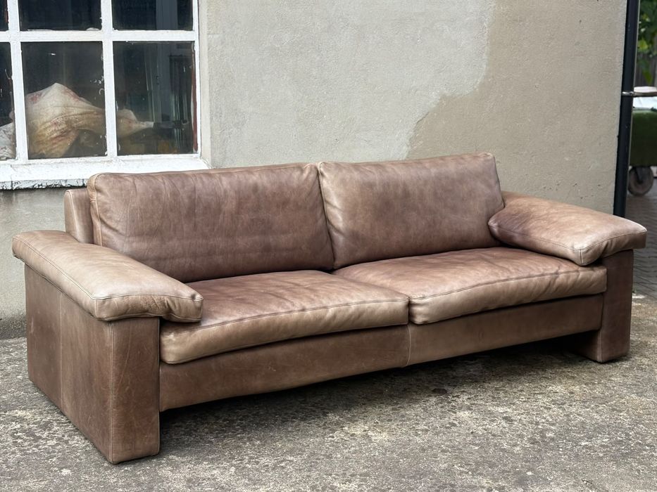 Sofa 3 osobowa brązowa