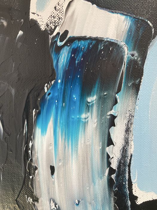 Pintura acrilica abstrata