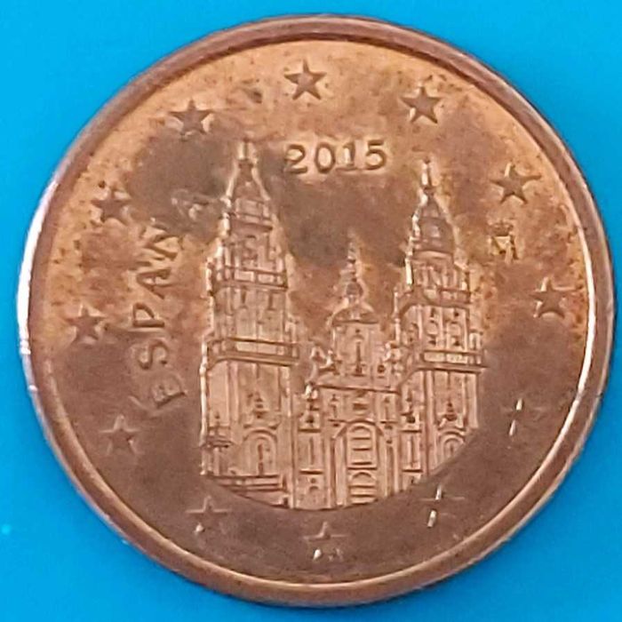 5 Cêntimos de 2015 de Espanha, Santiago de Compostela