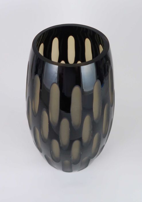 Jarra Art Deco em vidro lapidado
