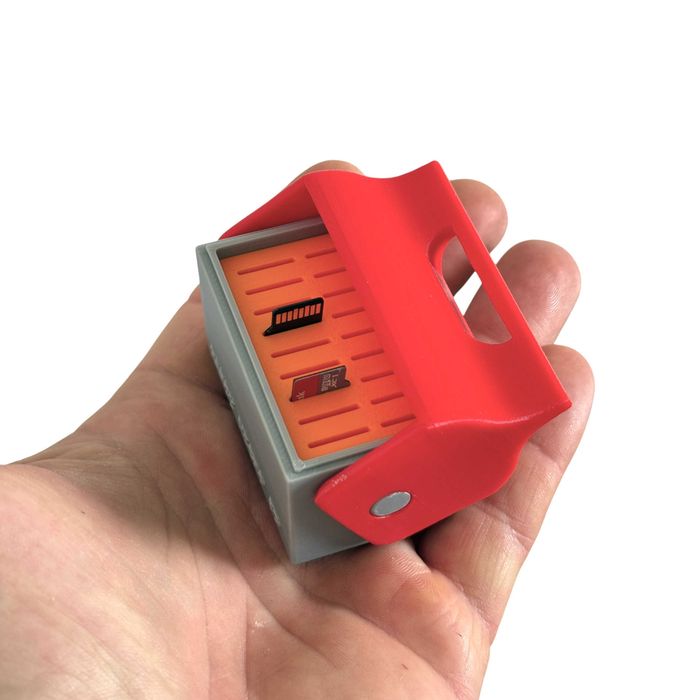 Skrzyneczka, organizer na karty microSD – 18 slotów, personalizacja