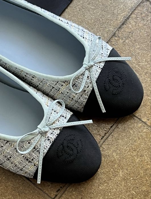 Tweedowe baleriny chanel 40
