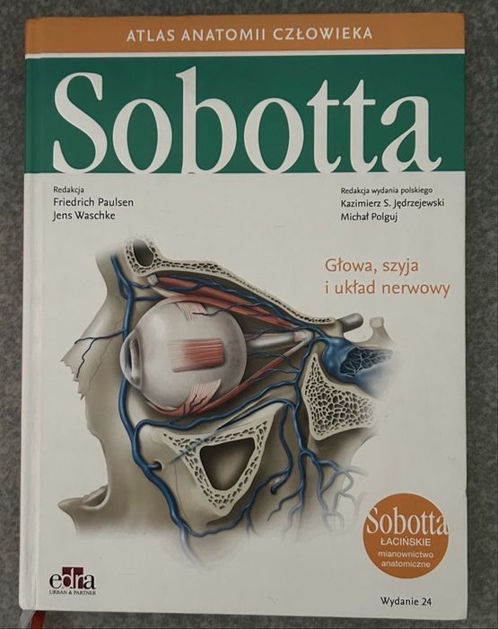 Sobotta Atlas Anatomii Człowieka komplet 3 tomy wyd. 24 Edra medycyna