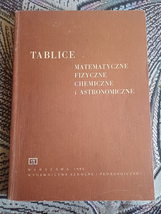 Książka tablice matematyczne 1984