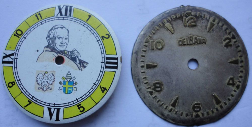 Delbana, srebrna koperta, JP II tarcza do zegarka.