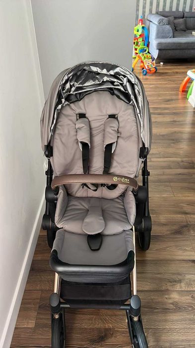 Wózek Cybex Priam 2.0 3 w 1  Soho Gray- duży zestaw