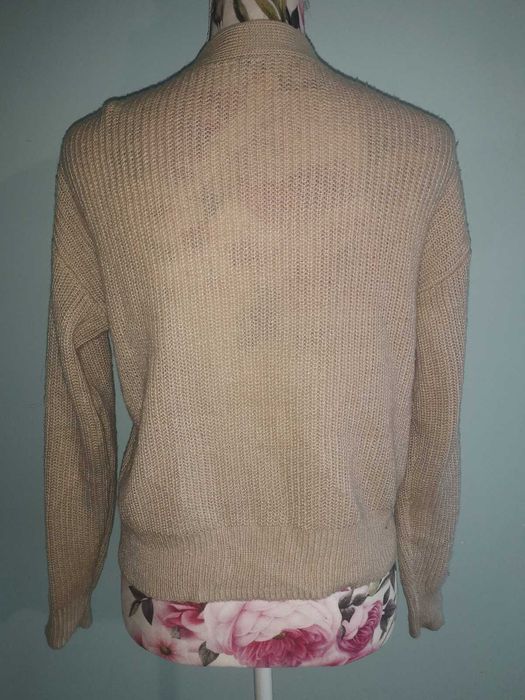 Beżowy sweter H&M Divided 34 XS sweterek