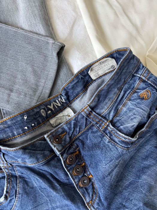 Zestaw spodni 4 pary: 3xJeans, 1xmaterial