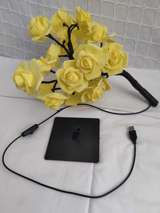 Невероятно крутой USB светильник ночник жёлтые розы.