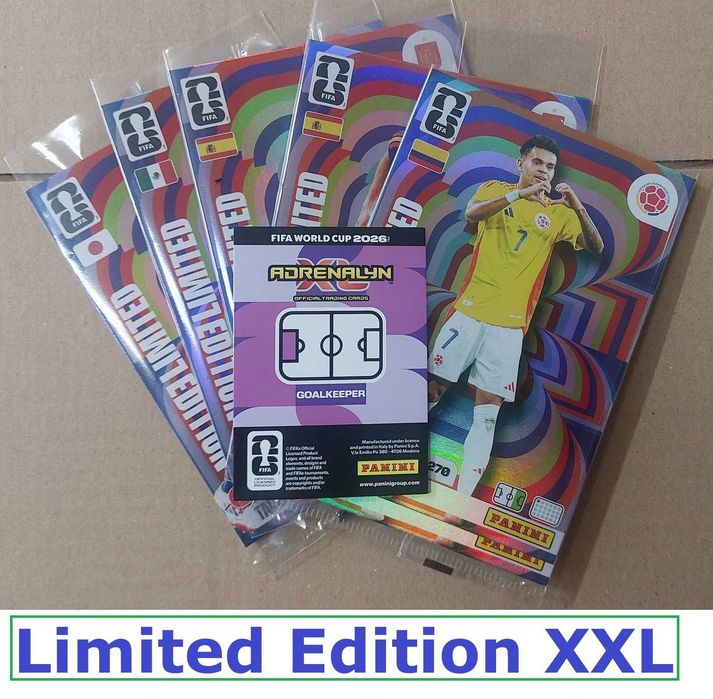 Panini Adrenalyn Fifa 2026 - Cartas Limited Edition XXL - Escolha as suas faltas