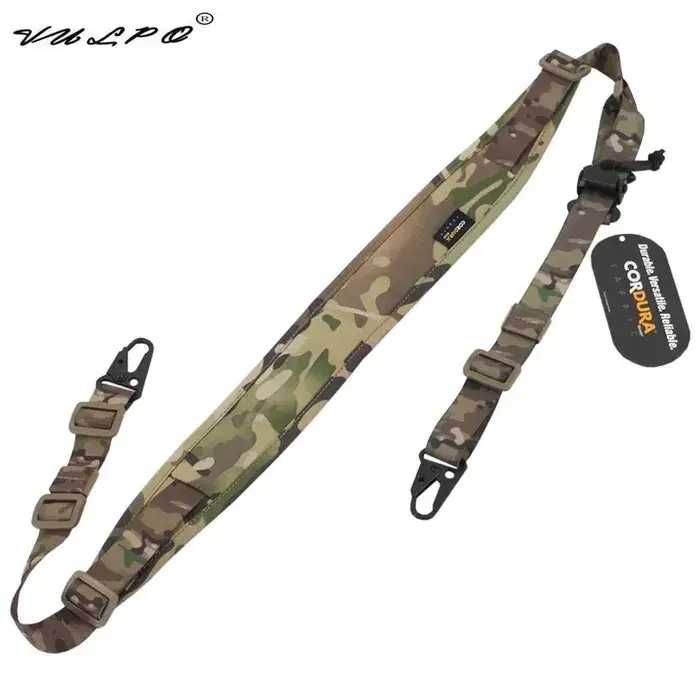 Тактичний Ремінь двухточковий Cordura Мультикам / Чорний 2 та 1 точки