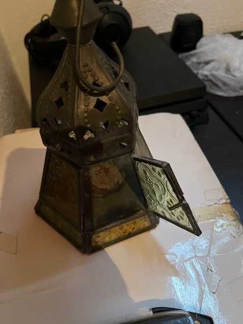 Lanterna antiga para vela