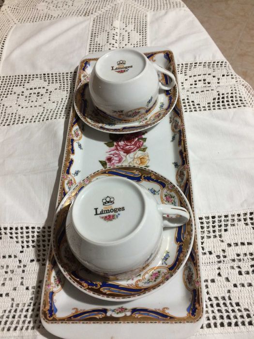 conjunto de louças de limoges