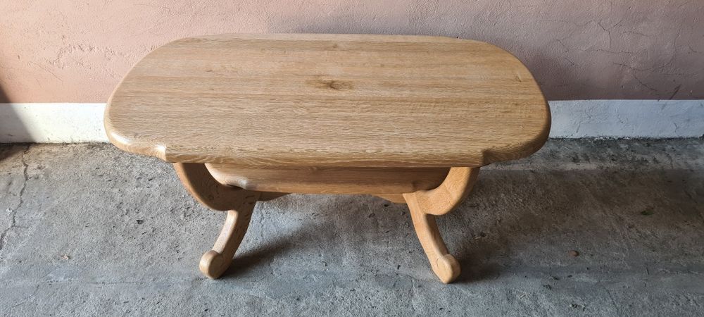 Masywna Ława Dębowa Dwublatowa