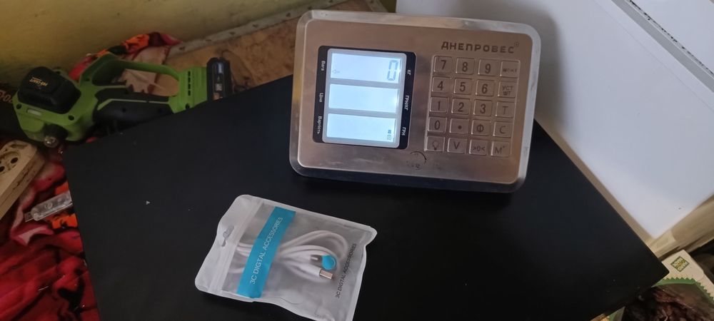 Безпровідні ваги 300кг нерж гол. з усиленою батарею і type-c зарядкою.