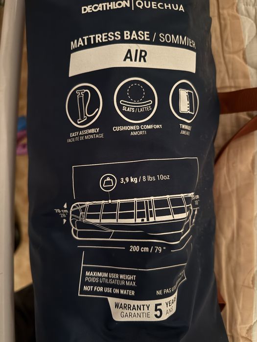 Estrado de colchao de campismo