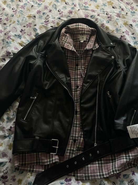 Куртка шкіряна чорна