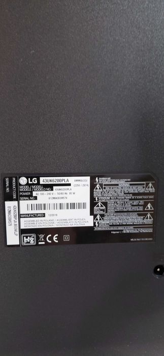 Smart TV LG 43"- 109 cm