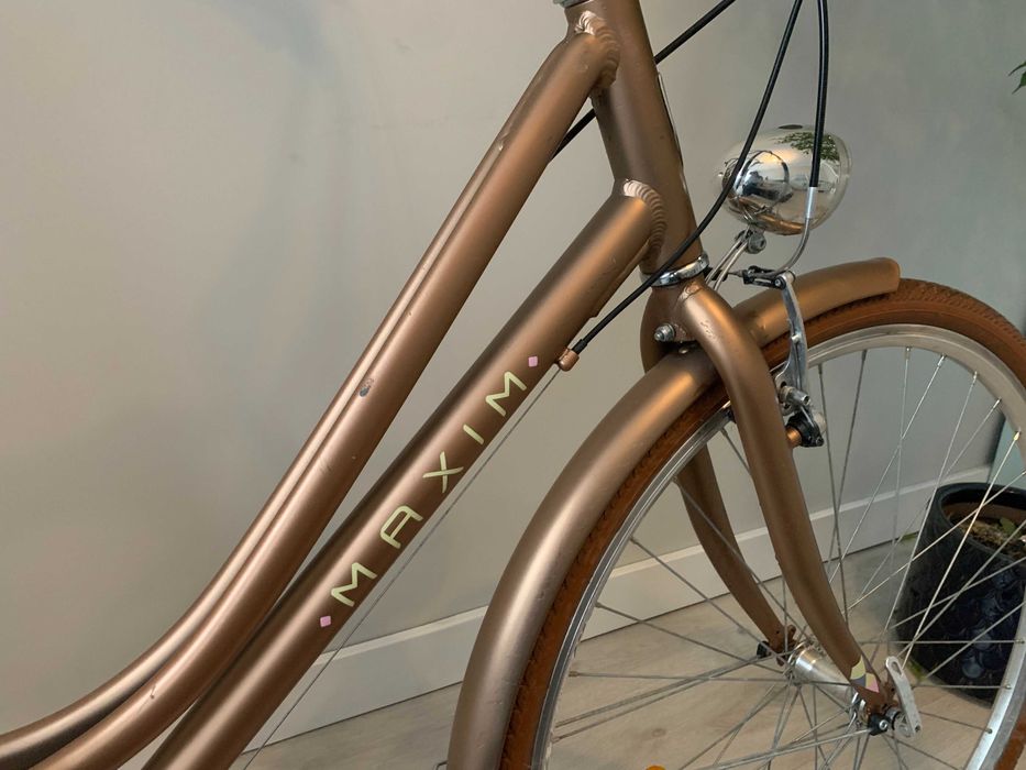 Rower MAXIM damski 28” złoty lekki alu