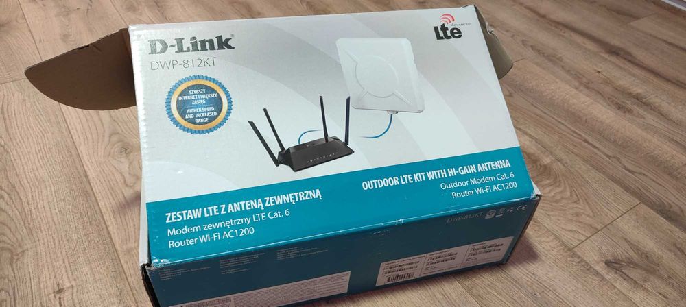 Zestaw LTE z anteną zewnętrzna DWP-812KT Router plus antena zewnętrzna