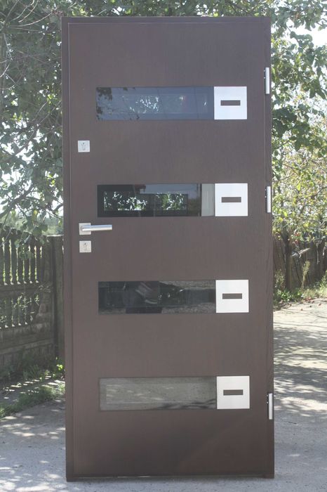 Drzwi zewnętrzne drewniane 85mm Producent